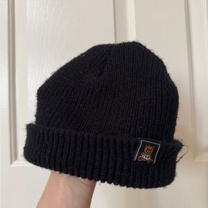 Teddy Fresh Black Beanie